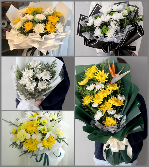 河北石家庄藁城区九门乡早落村白事花束代送